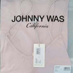Johnny Was Blush Pink Silk Camisole